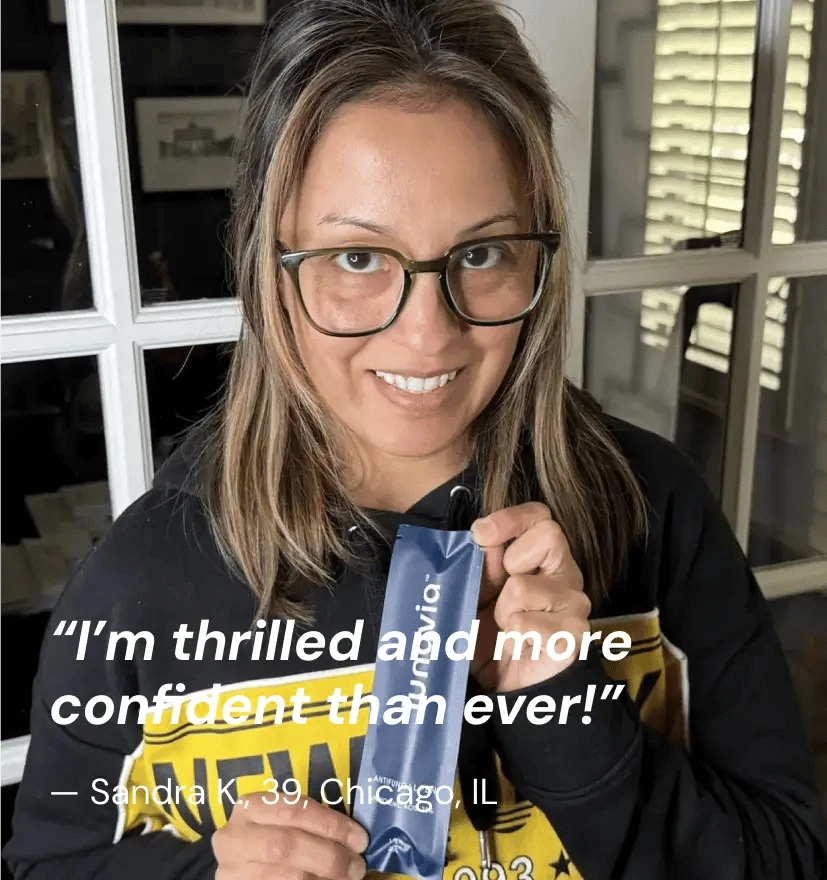 Source testimonial from Patricia B. about the Lunavia antifungal pen